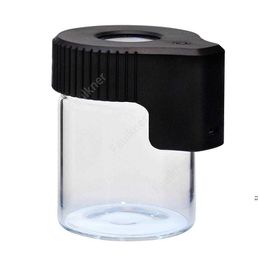 Led Magnifying Stash Jar Mag Magnify Viewing Container Glass Storage Box USB Rechargeable Light Smell Proof DAF236