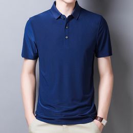 Ymwmhu Men Polo Shirt Top Business Office Men Camisa Masculina Cotton Solid Polo Shirt Plus Size Summer Casual Korean Tops 210308