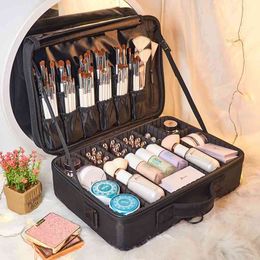 LHLYSGS Brand Women Beauty Organiser Professional Cosmetic Case Travel Necessary Waterproof Storage Makeup Bag