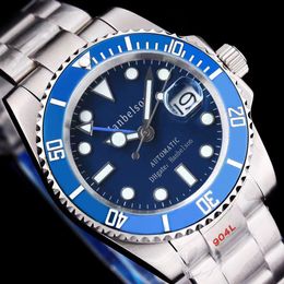 Fashion Blue Ceramic Bezel Watches Mens Mechanical Automatic 2813 Movement Watch Sports Men luxurys Designers Luminous Wristwatches