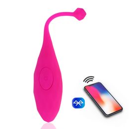 App Vibrator G-spot Bluetooth Remote Controll Massager Vagina Eggs Anal Vibrators Clitoral Stimulator Sex Toys for Women Couple 210623