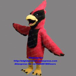 Mascot Costumes Red Long Fur Cardinal Linnet Lintwhite Parrot Parakeet Macaw Mascot Costume Adult Character Put On Nice American Jubilee zx9