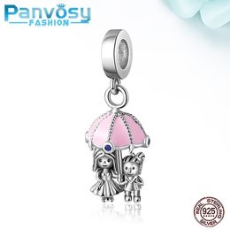 New Charm 925 Sterling Silver Girl Bead Pendant Fit DIY Charms Silver 925 Original Accessories Beads For Fine Jewellery Making Q0531