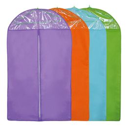 Storage Bags Fashion Multicolor Non Woven Cover Dustproof Protector Bag Suit Coat Dress Jacketes Garment Travel Wardrobe