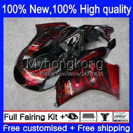 Fairings Kit For SUZUKI 250CC RGV250 SAPC VJ22 RGVT250 88-98 Red flames Bodys 32No.17 RGVT-250 RGV-250 VJ23 94 95 96 97 98 RGVT RGV 250 1994 1995 1996 1997 1998 Bodywork