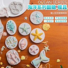 Cake Tools Ocean Series Sea Shell Silicone Mold Fondant Decorating Chocolate Candy Soap Molds Moule Form