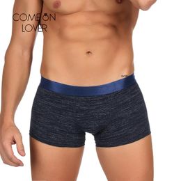 Underpants Comeonlover Panties For Men Solid Colour Big Size Breathable Absorb Sweat Elastic High Quality Anti-Wrinkle Cotton Mens Underwear