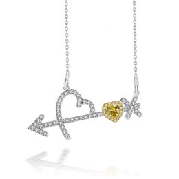 HBP fashion Simple style poetry pendant, arrow God love, diamond necklace, gold-plated Jewellery of Japan and South Korea