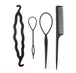 2021 4pcs /set Dish hair tools Popular portable comb disk hair pin to wear hair stick