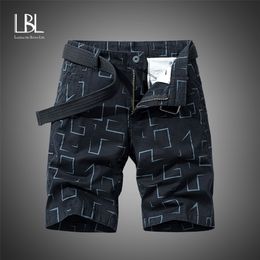 LBL Summer Men's Camo Cargo Shorts Cotton Military Camouflage Male Joggers Men Brand Clothing pantalon corto short homme 210716