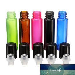 5pcs Mixed Colourful 10ml Roll On Glass Bottle Essential Oil Perfume Roller Ball Factory price expert design Quality Latest Style Original Status