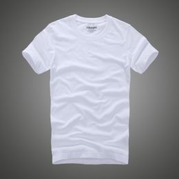 Men Tshirt 100% Cotton Solid Color O-Neck Short Sleeve T shirt Male High Quality 210317