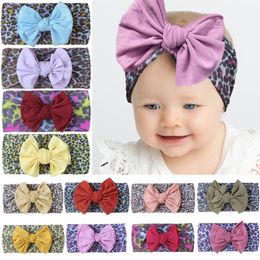 Cheetah Leopard Prints Headband Newborn Knotbow Headbands Infant Head wraps Turban Girls Kid Baby Hair Accessories