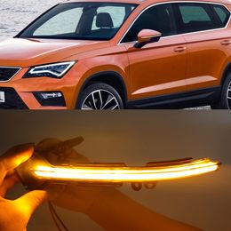 1 Set LED Dynamic Turn Signal Blinker Sequential Side Mirror Indicator Light For SEAT Leon III Mk3 5F 13-18 Ibiza KJ Mk5 V Arona 17-18