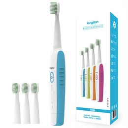 Langtian-Z09 Ultrasonic Sonic Electric Toothbrush Rechargeable Tooth Brush Dental Care Heads 2 Minut - Green