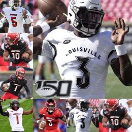 NCAA Louisville Football Jersey Malik Cunningham Jalen Mitchell Kei'Trel Clark Hassan Hall Nick Okeke Monty Montgomery Braden Smith Marshon Ford Caleb Chandler