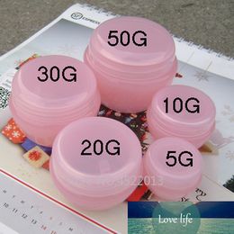 50pcs/lot 5G 10G 20G 30G 50G Pink Empty Cosmetic Cream Jar, DIY Plastic Mushroom Shape Mask Refillable Container, Eye Cream Box