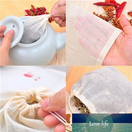 10Pc Cotton Bubble Bags Hash Filter Medicinal Materials Stew Soup Milk Tea Strain Bag