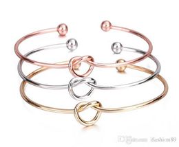 Simple Wind Bracelet Personalized Knot Bangle Bracelet Tie Bangle for Women Girls Cheap Wholesale