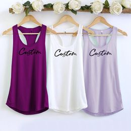 DIY customize women Tank Tops Personalized Cusual Loose Tri-blend Sleeveless Tee Shirt M30660 210308