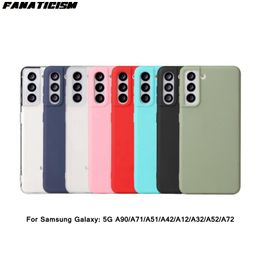 Wholesale Colorful Matte Case For Samsung Galaxy S23 S22 S21 S20 S10 S7 S8 S9 Note 9 10 20 Ultra Plus FE Soft TPU Phone Cover