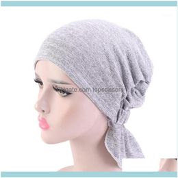 Aessories & Tools Hair Productswomen Cotton Elastic Turban Band Headwrap Chemotherapy Cap Nightcap1 Drop Delivery 2021 Eymoh