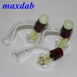 Smoking Terp vacuum quartz banger OD 25mm with polished Male Female Joint Domeless Nails for glass water pipes DHL
