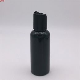 50ml black with Disc Top Cap Empty Cosmetic Plastic Bottles With Caps Used For Emulsion essential oil Liquid Soap Shampoohigh qty