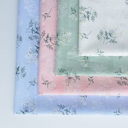 -Tessuto di cotone piccolo stile giapponese piccolo floreale jacquard ricamo fatto a mano Gonna fai da te Abbigliamento per bambini