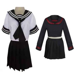 Anime Tokyo Revengers Shiba Yuzuha Cosplay Costume Sailor School Uniform Girls Skirt Suit for Halloween Party