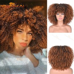14 Inches Kinky Curly Synthetic Wig Simulation Human Hair Wigs De Cabello Humano Pelucas YKS618
