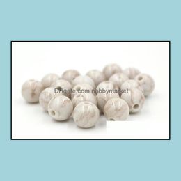 Acrylic, Plastic, Lucite Loose Beads Jewelry Diy Acrylic Beads, 12Mm Crackled Small Hole White Cracked For Supplies,Jewelry Making Drop Deli