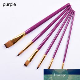 6 Pcs/Set Kids Student Watercolor Gouache Painting Pen Paint Brush Oil Painting Brushes Drawing Art Supplie Drawing Brushes