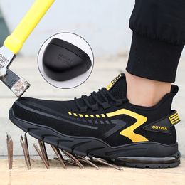 High Quality Steel Toe Shoes Work Sneakers Men Safety Boots Anti-puncture Work Safety Shoes Wearable Indestructible Shoes 2022