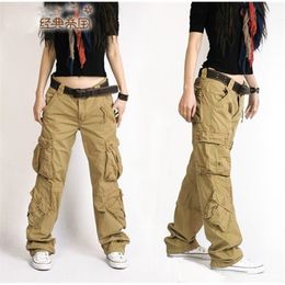 Fashion Style Autumn-Summer Hip Hop Loose Pants Jeans Baggy Cargo For Women Girls Free 211115