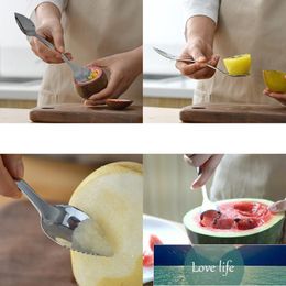 KitchenAce Stainless Steel Multifunctional Double-headed Kitchen Digging Spoon Special Spoon Sawtooth For Fruit&Vegetable Factory price expert design Quality