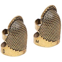 Coppers Brass Sewing Thimble Finger Protector Metal Shield Protector Pin Needlework Quilting Stitch Craft Sewing Accessories