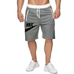 2022 Summer Shorts Men Fashion Brand LOGO Breathable Male Casual Shorts Comfortable Plus Size Fitness Mens Bodybuilding Short