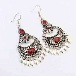 Ancient Silver Hollow Butterfly Tassel Earrings Women earrings Dangle Ear Cuffs for women Fashion Jewellery new