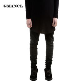 Fashion Mens Black Skinny Jeans Pants Hi-Street Hip Hop swag men Denim Joggers pants Famous Brand Designer Men Trousers 210716