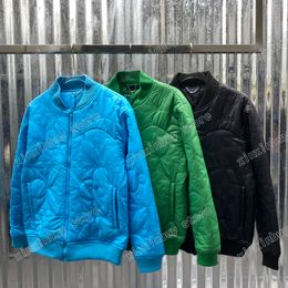 -22ss Осенняя спортивная одежда куртки пальто хлопчатобумажный нейлон большой цветок вышивка одежда уличная одежда пальто мужская одежда синий зеленый черный M-XL