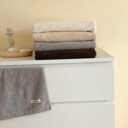 Towel 100% Cotton Super Soft Bath Sets INS Love Heart Logo Solid Colour Face Towels Highly Absorbent Home Bathroom Kids