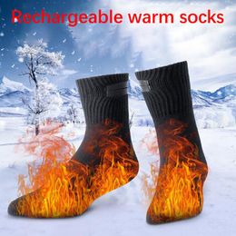 Sports Socks Electric Heated With Rechargeable Battery Warm Usb Charging Heating Adjustable Temperature Lithium