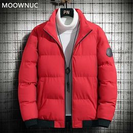 Осень и зимняя мода мужская хлопковая куртка мужская самосовершенствование наружный досуг толстый теплый пуховик 211204