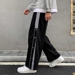 New Design Men Sweatpants Sports Buckle Basketball Training Long Pants Men's Casual Loose Large Harem Pants Joggers XXXL X0723