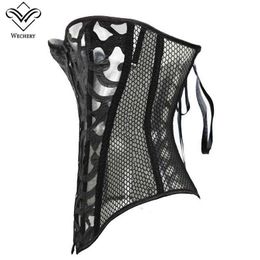 NXY sexy set Corset Corselet Sexy Lace Lingerie Women Hollow Out Corsages Overbust Black Tops Bustier Plus Size Belly Slimming Sheath S-6XL 1129