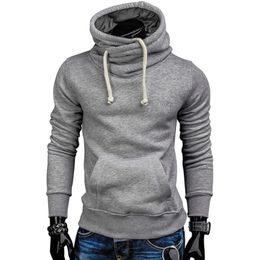 IceLion New Turtleneck Hoodies Men Hooded Sweatshirts Spring Fashion Solid Sportswear Men's Pullover Slim Tracksuits LJ201222