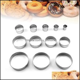 Baking Mods Bakeware Kitchen, Dining & Bar Home Garden Round Cookie Biscuit Cutter 12 Circle Pastry Cutters Stainless Steel Donut Dough Mould