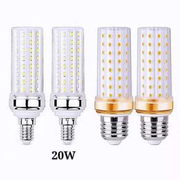 Super long lifespan E12 E26 12W 16W 20W LED lamp Corn Bulb AC85-265V No Flicker 2835 SMD LEDs light / lighting 3Pcs/lot D2.5