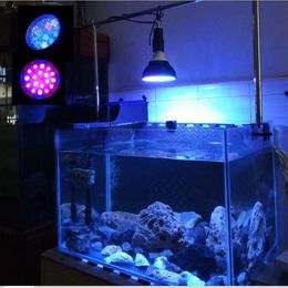 led aquarium light bulb UK - Aquariums Lighting Black Spotlight LED Aquarium Light Pet Fish Tank Lamp Plant Bulb 50 54W For Saltwater Marine Coral Reef Sump Algae